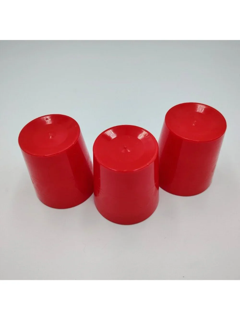 Set 3 Smirnoff Martini Frosted Plastic Tumblers Cups Advertising Barware Red 4oz